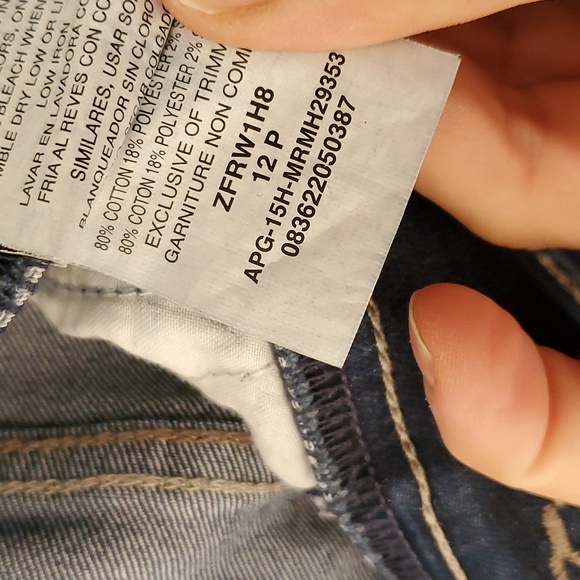 Riders by Lee "Indigo" Pull On Stretch Jeans 12M or 12P Excellent Condition - Picture 5 of 10